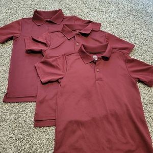 Burgundy Uniform Shirts, fade and snag resistant! Size S(6-7)